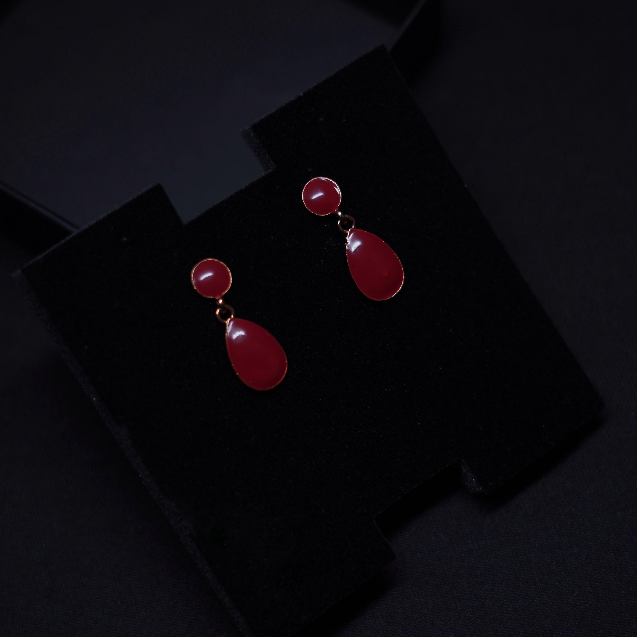 Senflora Water Drop Earring Wine
